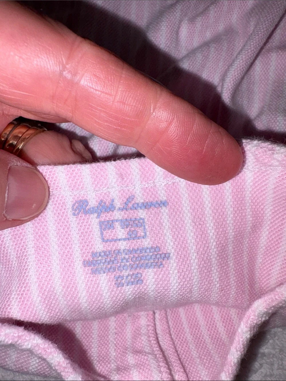Ralph Lauren Pink Striped Baby bubble ruffle sleeveless Romper 3m